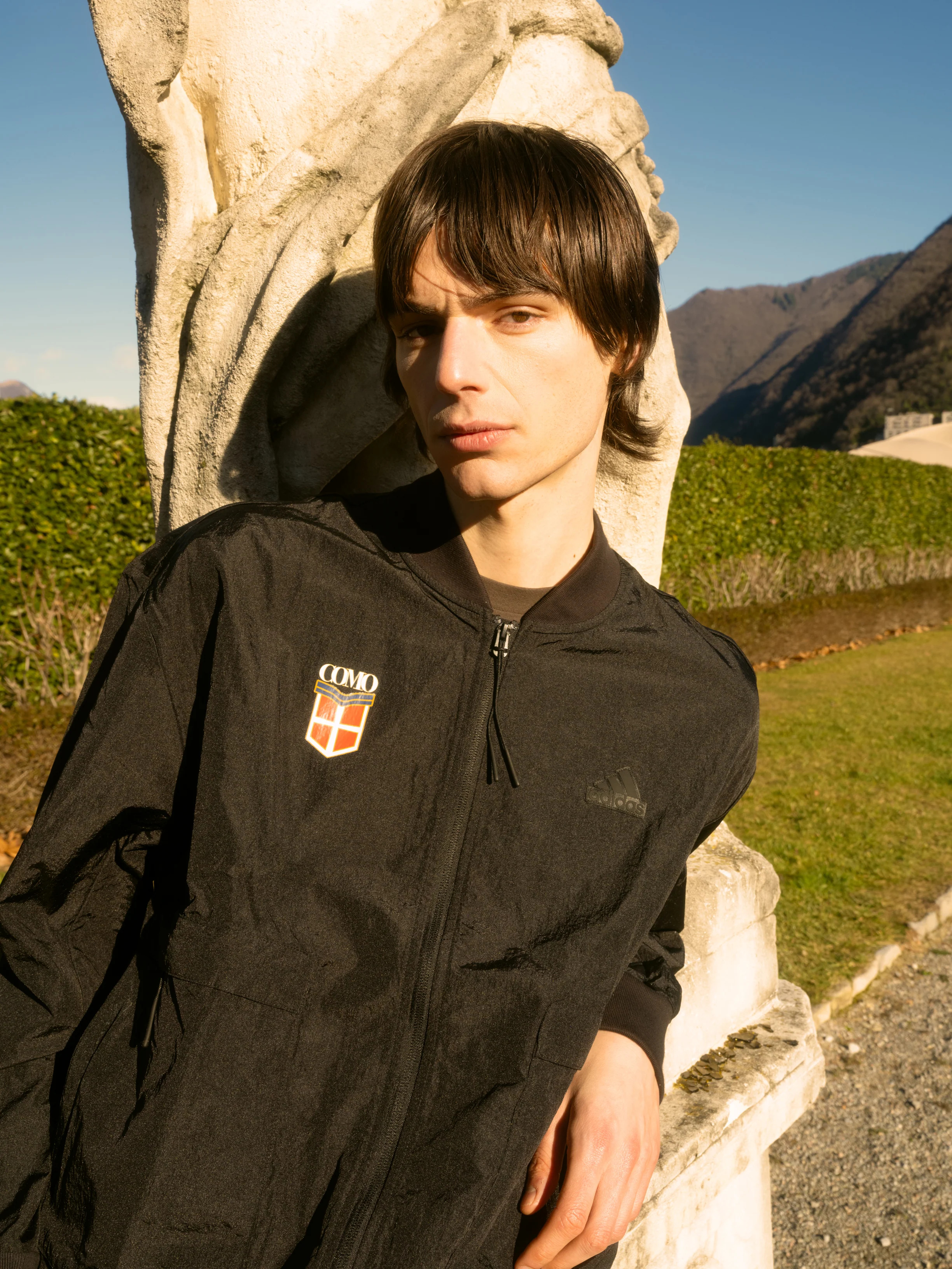 Adidas Como Crest Giubbotto Bomber Nero - Image 3