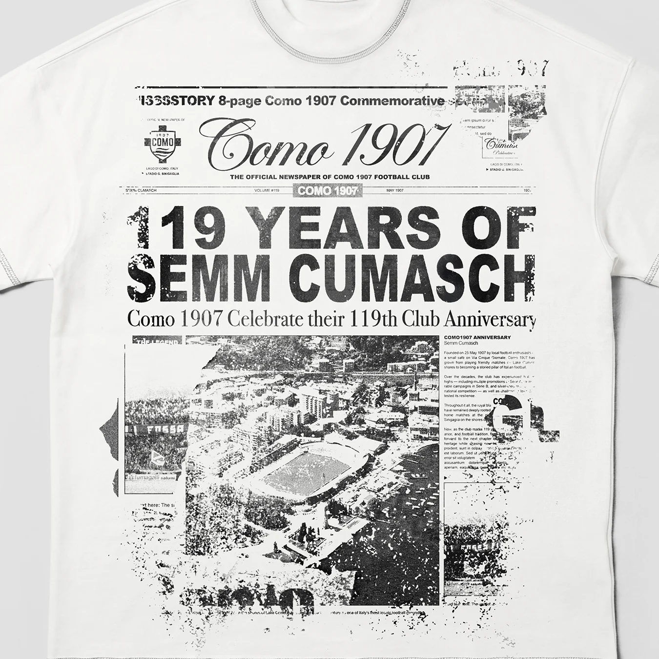 Como 1907 119° Anniversario T-shirt Bianca - Image 3