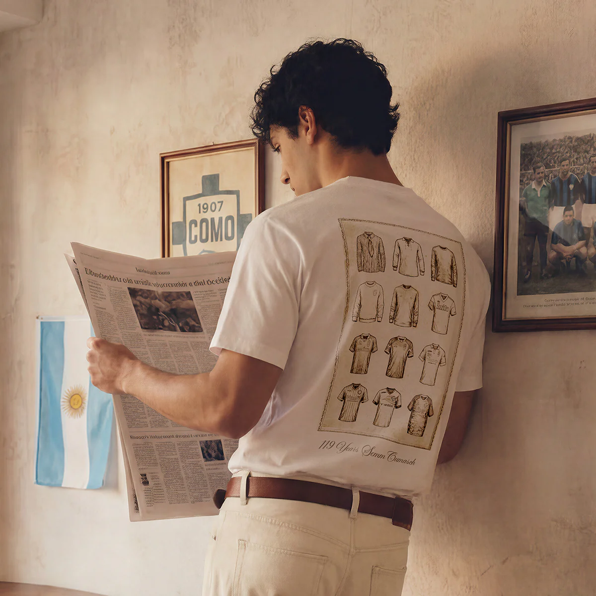 Como 1907 119° Anniversario T-shirt Off White - Image 8