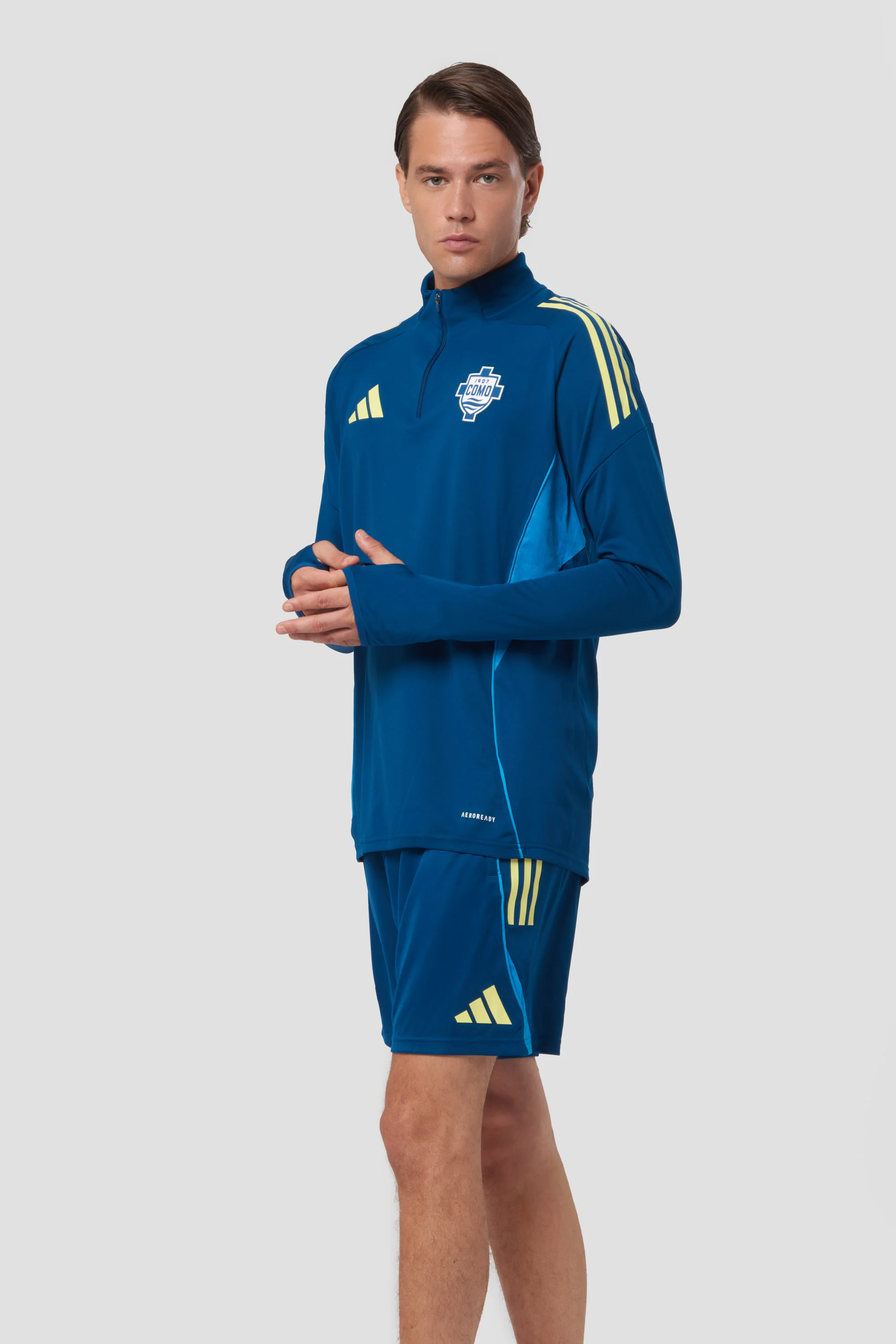 Como 1907 Maglia Manica Lunga Mezza Zip Allenamento 2025/26 - Image 7