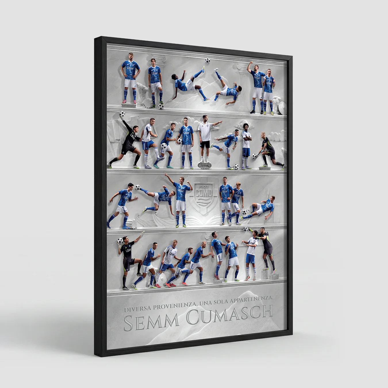 Como 1907 Poster Men's First Team 25/26 Poster 50x70 - Image 2